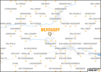 map of Benndorf