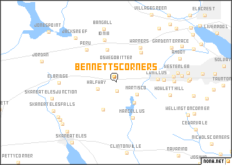 map of Bennetts Corners