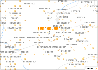 map of Bennhausen