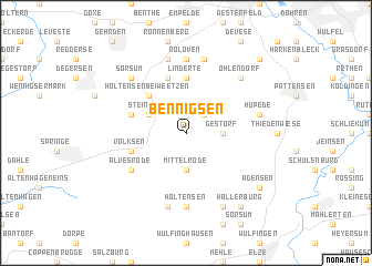 map of Bennigsen