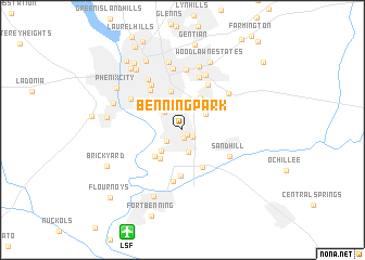 map of Benning Park