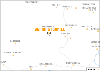 map of Bennington Mill