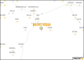 map of Benntingui