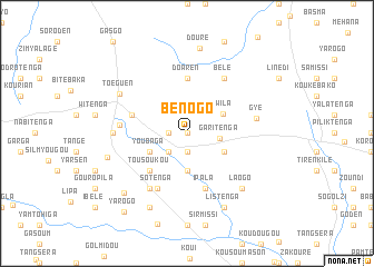 map of Bénogo