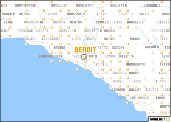 map of Benoit