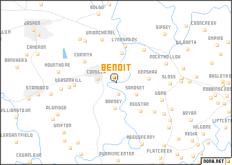 map of Benoit