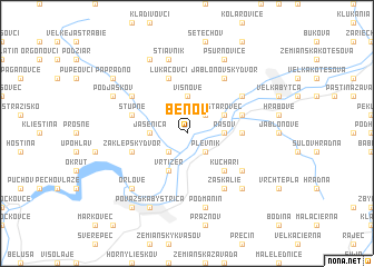map of Beňov