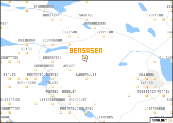 map of Bensåsen