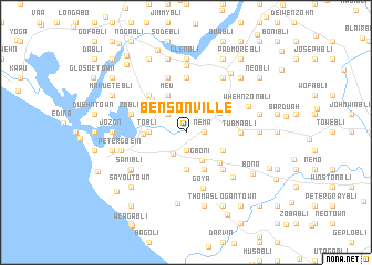 map of Bensonville