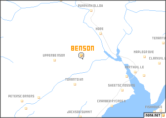 map of Benson