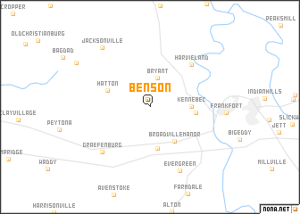 map of Benson