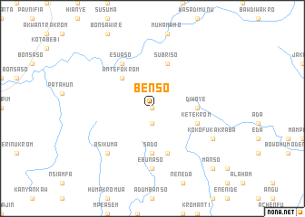 map of Benso