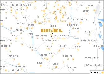 map of Bent Jbaïl