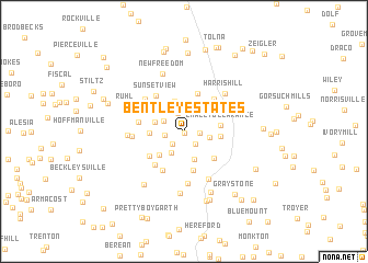 map of Bentley Estates