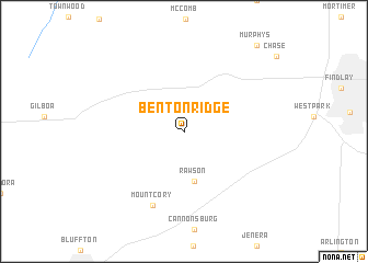map of Benton Ridge
