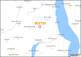 map of Benton