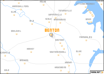 map of Benton