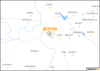 map of Benton