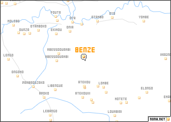 map of Bènzé