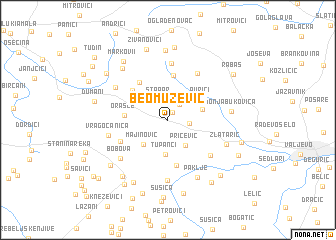 map of Beomužević