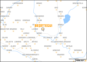 map of Beortegui