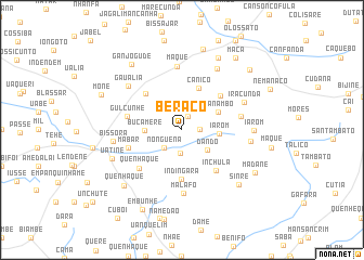 map of Beracó