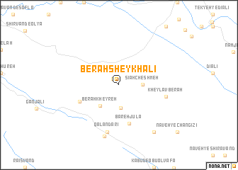 map of Berah Sheykh‘alī