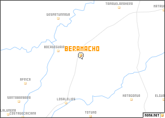 map of Beramacho