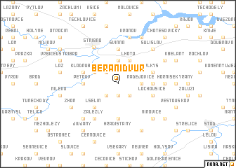 map of Beraní Dvŭr
