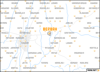 map of Berbah