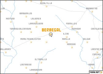 map of Berbegal