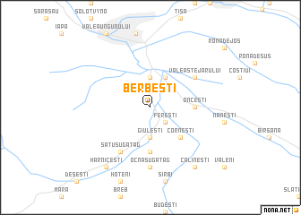 map of Berbeşti