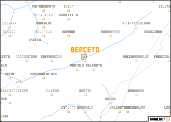 map of Berceto