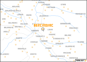map of Berčinovac