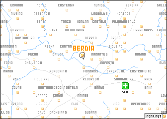 map of Berdía