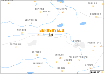 map of Berdyayevo