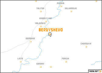 map of Berdyshëvo
