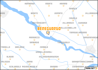 map of Bereguardo