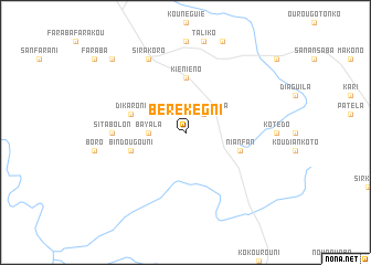 map of Bérékégni