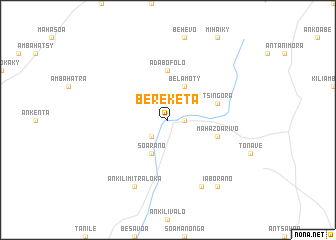 map of Bereketa