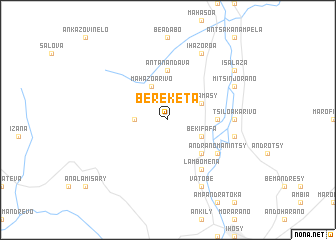 map of Bereketa