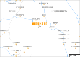 map of Bereketa