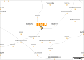map of Béréli