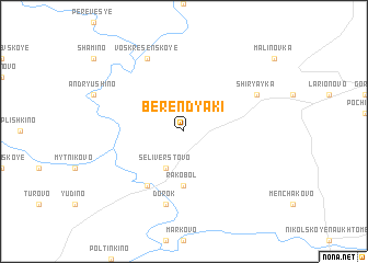 map of Berendyaki