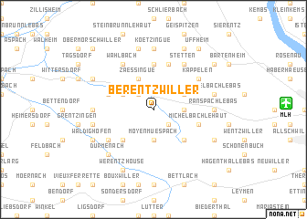 map of Berentzwiller