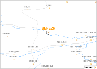 map of Bereza