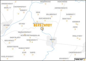 map of Berezhnoy