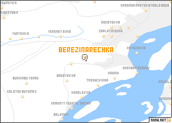 map of Berezina Rechka