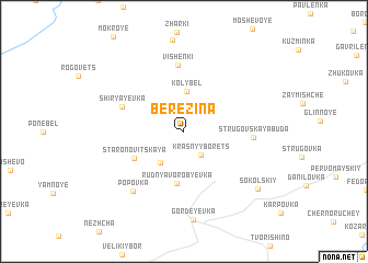 map of Berezina