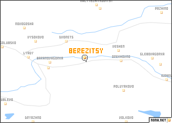 map of Berezitsy